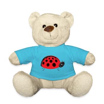 Ladybug - Teddy Bear - atoll blue - Front