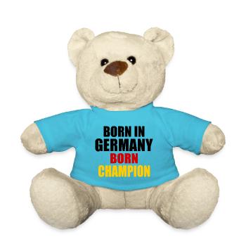 born in germany born champion - germany - Teddy Bear - atoll blue - Front