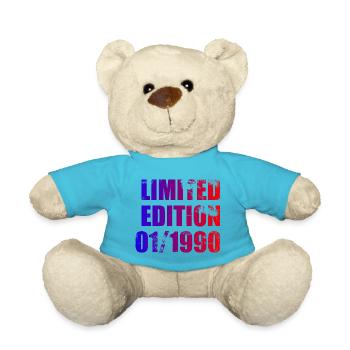 35th Birthday Limited Edition 01/1990 - Teddy Bear - atoll blue - Front