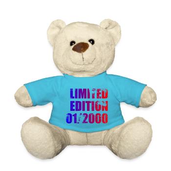 25th Birthday Limited Edition 01/2000 - Teddy Bear - atoll blue - Front