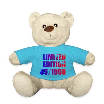 35th Birthday Limited Edition 09/1990 - Teddy Bear - atoll blue - Front