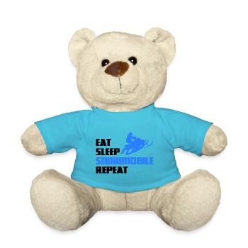 Snowmobile snowmobile snowmobile - Teddy Bear - atoll blue - Front