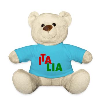 Italien flagge - Teddy - Atollblau - Vorne