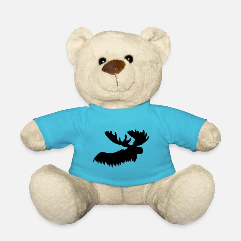 Elch - Teddy - Atollblau