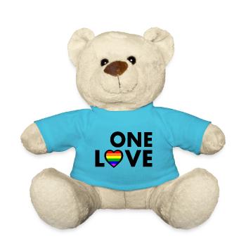 One love - Teddy Bear - atoll blue - Front