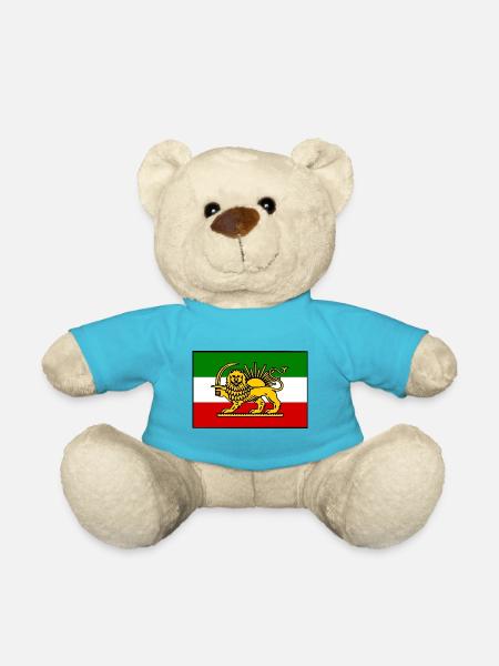 Iran iranian flag - Teddy Bear - atoll blue