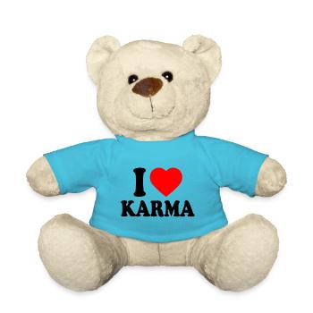I love karma - Teddy - Atollblau - Vorne