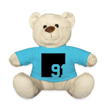 Year 1991 - Teddy Bear - atoll blue - Front
