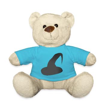 Wizard Wizard Sorcerer Magic Magic Witch Magic - Teddy Bear - atoll blue - Front