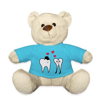 Teeth in love - Teddy Bear - atoll blue - Front