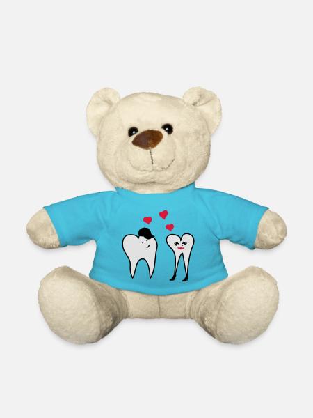 Teeth in love - Teddy Bear - atoll blue