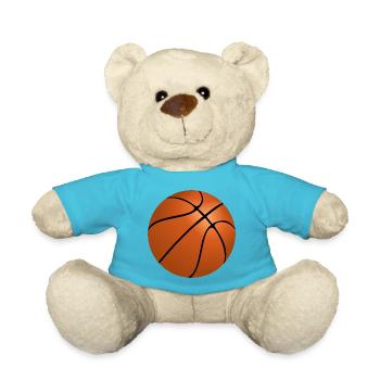 Ballon de basket - Nounours - bleu outremer - Devant