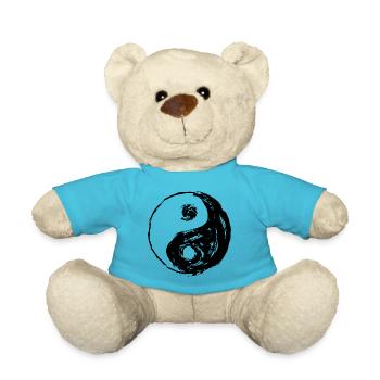 YIN und YANG ausgefranste cooles Aussehen - Teddy - Atollblau - Vorne