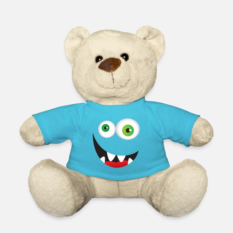 LITTLE MONSTER 02 - Teddy Bear - atoll blue
