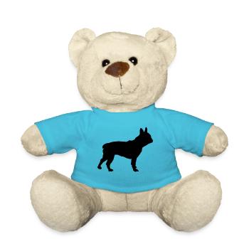 Französische Bulldogge - Teddy - Atollblau - Vorne
