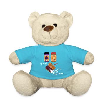 Love spread like jam ... love spreading - Teddy Bear - atoll blue - Front