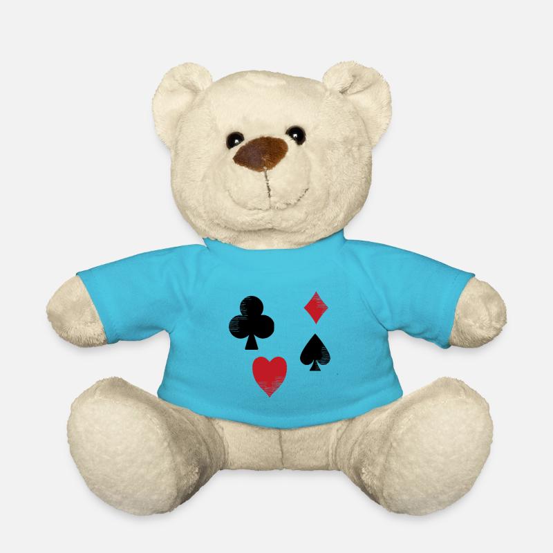 Poker - Teddy - Atollblau