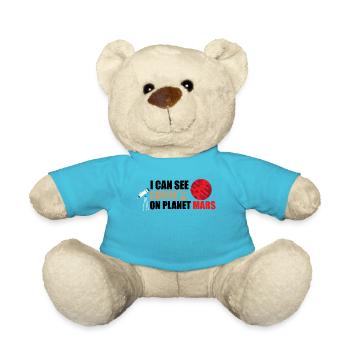 Kaffee shirt - Büro Planet Astronomie - Geschenk - Teddy - Atollblau - Vorne