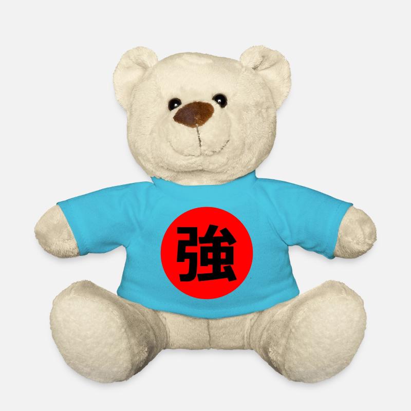 Caractère japonais - Nounours - bleu outremer