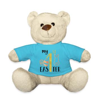 Ma 1ere paques - Nounours - bleu outremer - Devant