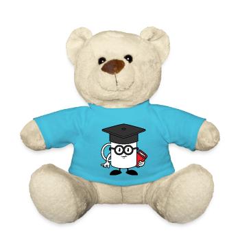 Gscheidhaferl - Gift idea - Teddy Bear - atoll blue - Front