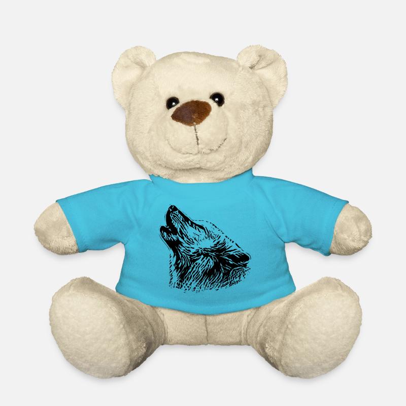 Loup - Nounours - bleu outremer