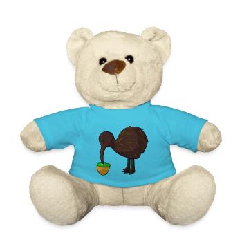 Kiwi mange du kiwi - Nounours - bleu outremer - Devant