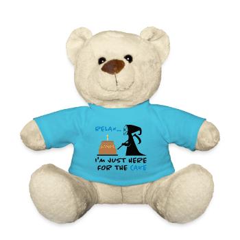 Funny design for a birthday! The death gift - Teddy Bear - atoll blue - Front