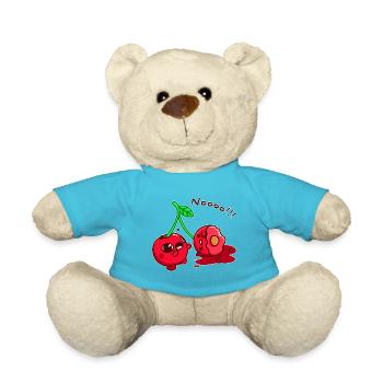 Lustiges Paar Kirschen - Teddy - Atollblau - Vorne