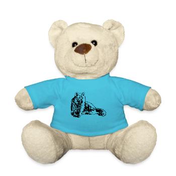 Loup - Nounours - bleu outremer - Devant