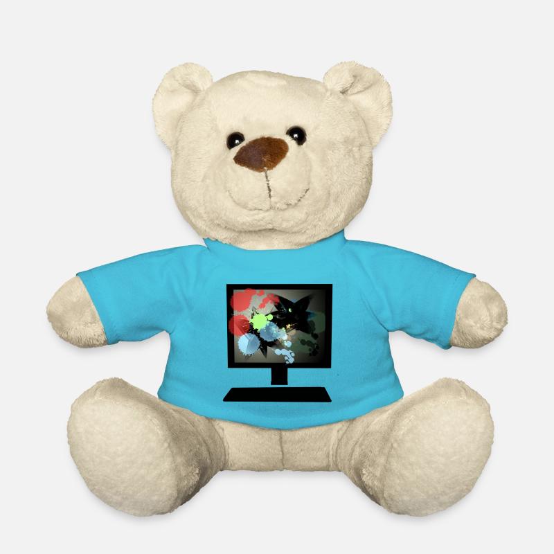 bunter Pc - Teddy - Atollblau