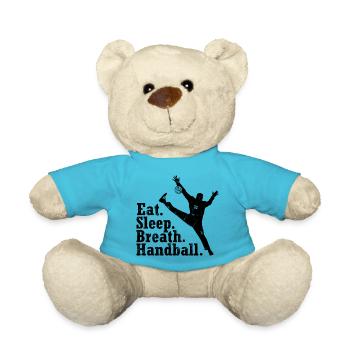 HANDBALL WM TORWART EEAT, SLEEP, BREATH - Teddy - Atollblau - Vorne