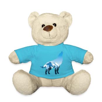 Fantastisches WolfTStück für WerwolfFanTStück " - Teddy - Atollblau - Vorne