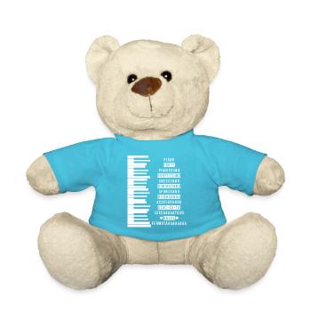 Un tshirt parfait pour les musiciens Tshirt " - Nounours - bleu outremer - Devant
