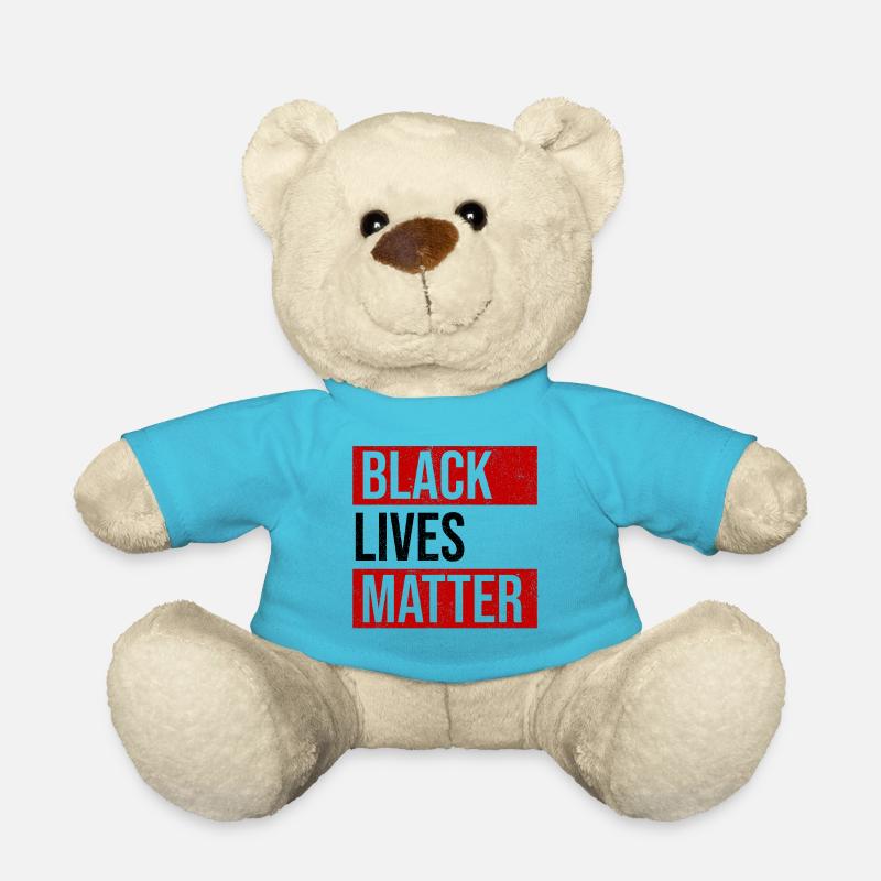 Black Lives Matter - Teddy Bear - atoll blue