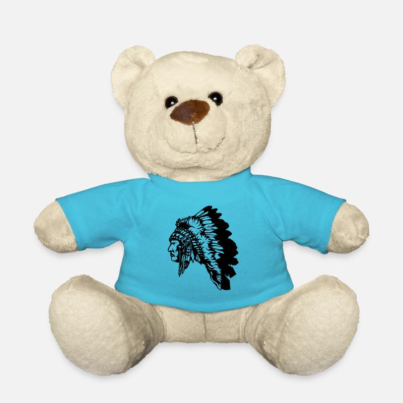 Indians - Teddy Bear - atoll blue