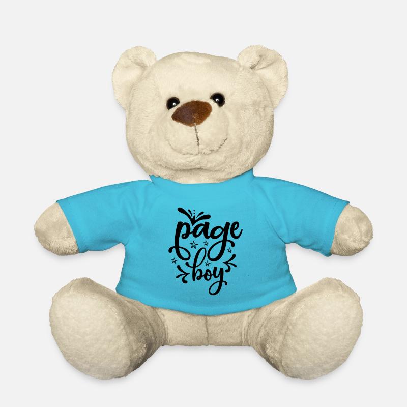 Page boy - wedding design - Teddy Bear - atoll blue