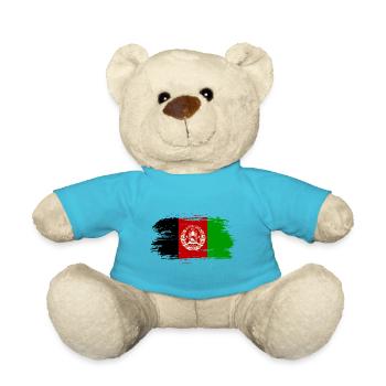 Afghanistan Flagge - Teddy - Atollblau - Vorne