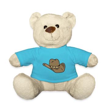 Cowboy hat - Teddy Bear - atoll blue - Front