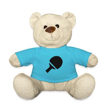 Raquette de tennis de table cadeau de sport de tennis de table - Nounours - bleu outremer - Devant