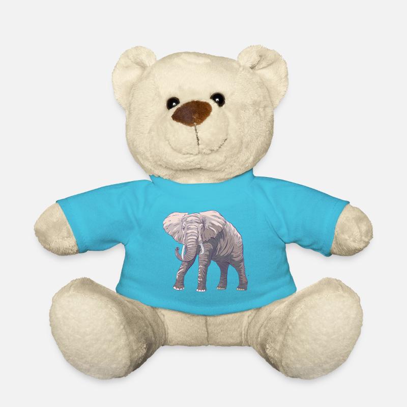 Elefant - Teddy - Atollblau