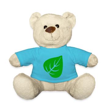 Feuilles jardin nature jardinage feuille vert écologique bio - Nounours - bleu outremer - Devant