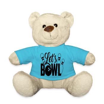 Let s bowl - Teddy Bear - atoll blue - Front