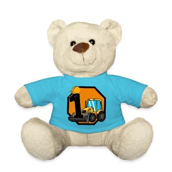 Pelle pelle enfants anniversaire 1 an pelle - Nounours - bleu outremer - Devant
