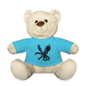 Octopus - Octopus - Teddy Bear - atoll blue - Front