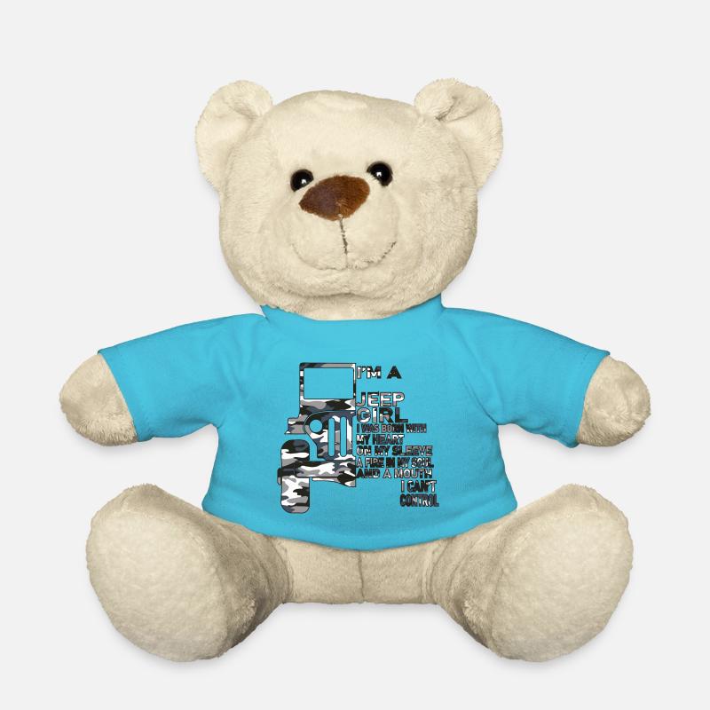 B Ich bin ein Jeep Mädchen Jeep Liebhaber - Teddy - Atollblau