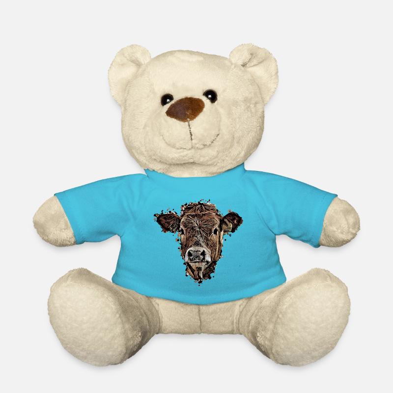 Vache - Nounours - bleu outremer