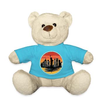 Coucher de soleil Liberty Skyline - Nounours - bleu outremer - Devant