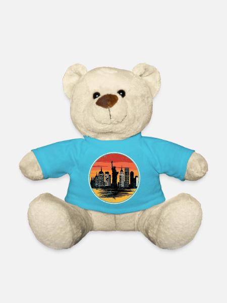 Sonnenuntergang Liberty Skyline - Teddy - Atollblau