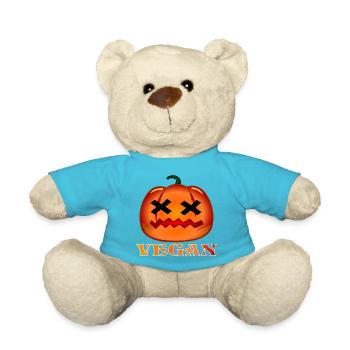 CITROUILLE VÉGÉTALIENNE AUTOMNE - Nounours - bleu outremer - Devant